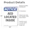 Signmission AED Located Inside, 10 in W x Rectangle, Vinyl Decal OS-2PACK-NS-D-1014-V-10065 - alternate 6